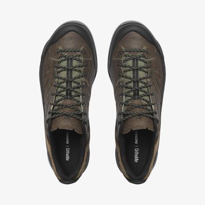 Salomon X-ALP LOW DISTRESSED LEATHER Unisex Sneaker Dark Earth L47822700 - Dark Earth - L47822700 - image 2