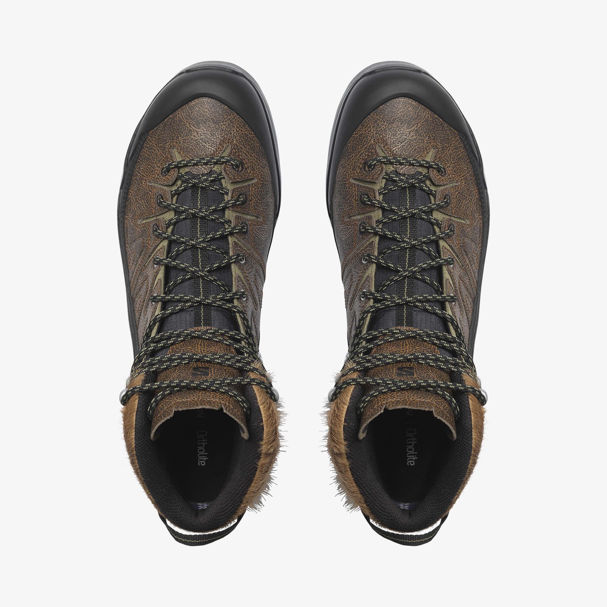 Salomon X-ALP MID DISTRESSED LEATHER GORE-TEX Unisex Sneaker Dark Earth L47795900 - Dark Earth - L47795900 - image 2