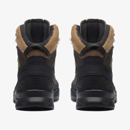 Salomon X-ALP MID DISTRESSED LEATHER GORE-TEX Unisex Sneaker Dark Earth L47795900 - Dark Earth - L47795900 - image 3