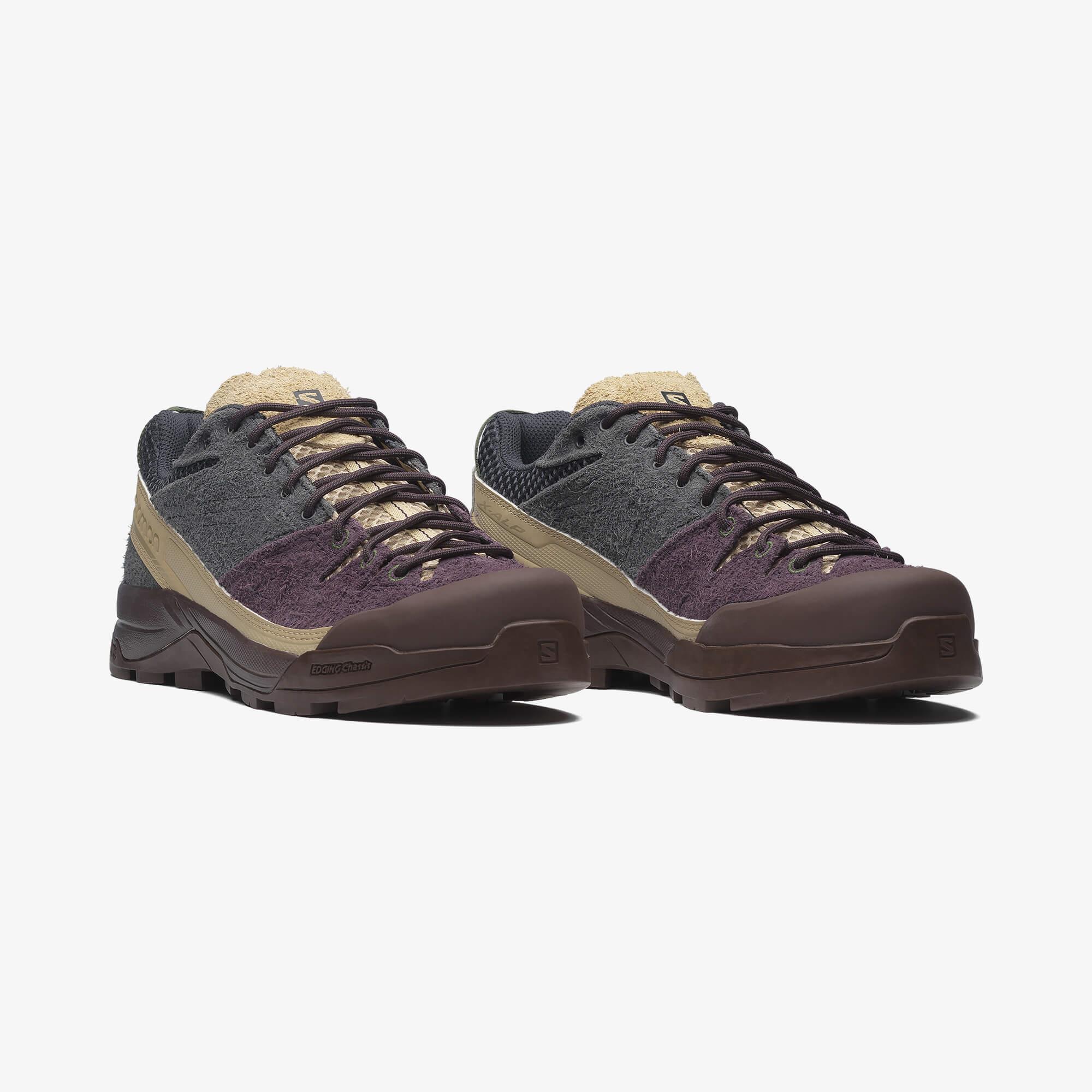Salomon X-ALP SUEDE Unisex Sneaker Black L47876400 - Plum Perfect - L47876200 - image 2