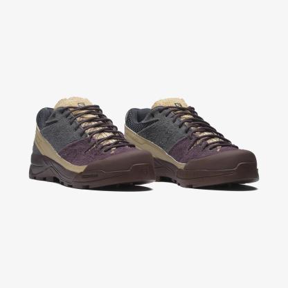 Salomon X-ALP SUEDE Unisex Sneaker Black L47876400 - Plum Perfect - L47876200 - image 2