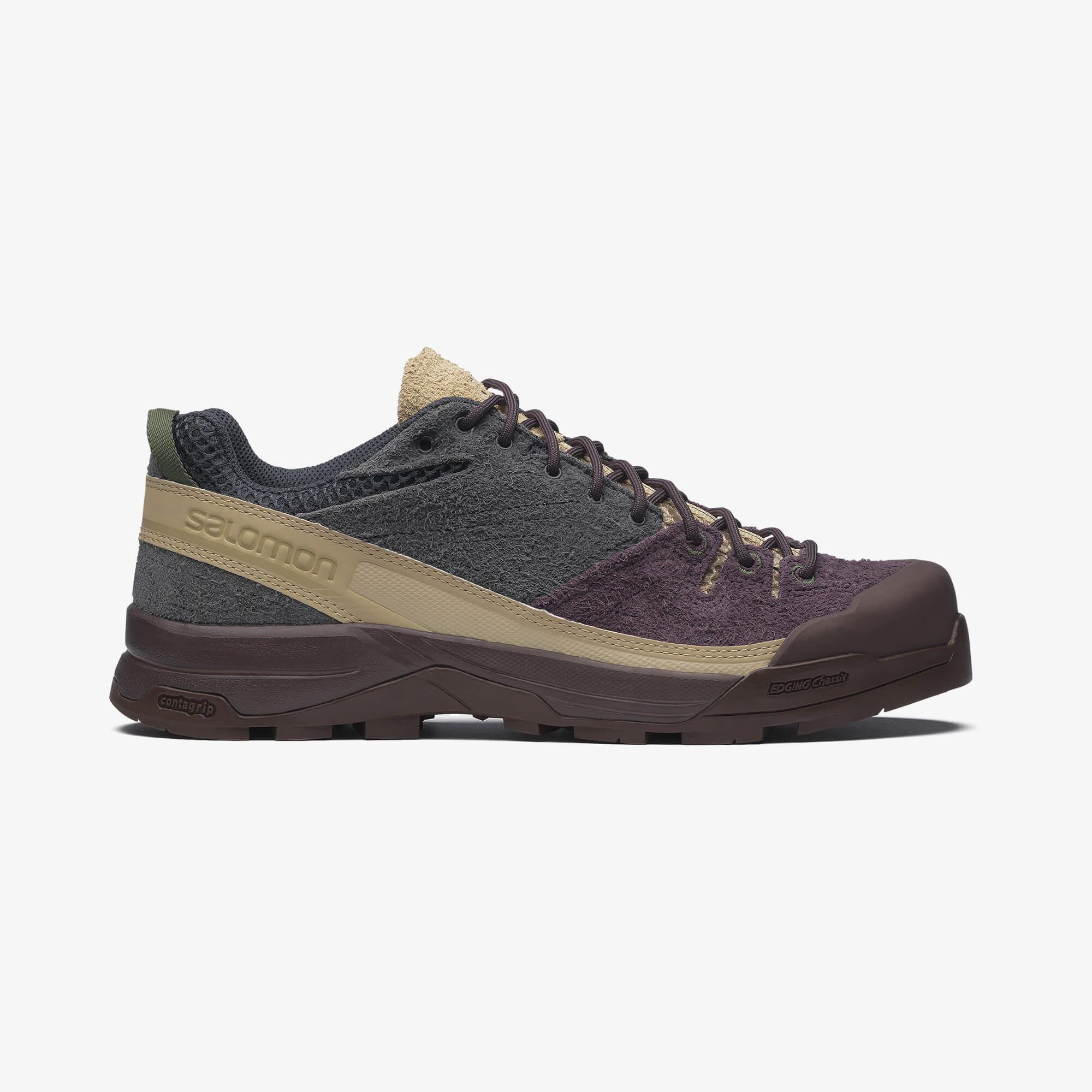 Salomon X-ALP SUEDE Unisex Sneaker Black L47876400 - Plum Perfect - L47876200 - image 1