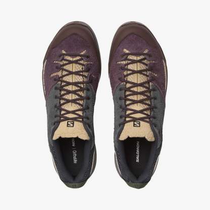 Salomon X-ALP SUEDE Unisex Sneaker Black L47876400 - Plum Perfect - L47876200 - image 3