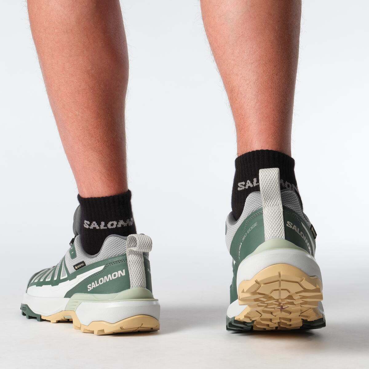 Salomon X Ultra 360 Edge Gore-tex Erkek Outdoor Ayakkabı - Siyah Beyaz - Monument - L47816700 - image 8