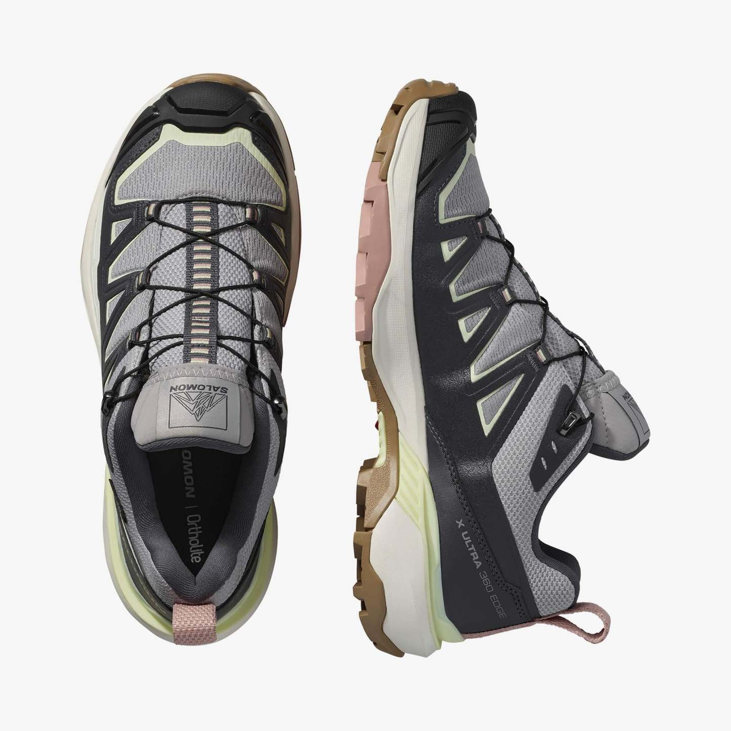 Salomon X Ultra 360 Edge Gore-tex Kadın Outdoor Ayakkabı - Kahve Pembe - Gull - L47871800 - image 2
