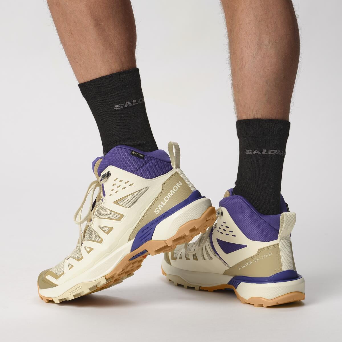 Salomon X Ultra 360 Edge Mid Gore-Tex Erkek Outdoor Botu - Lacivert - Krem - L47378100 - image 8