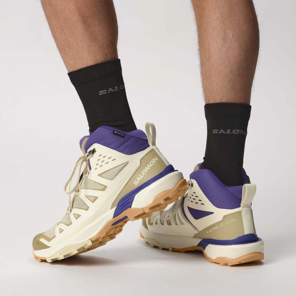 Salomon X Ultra 360 Edge Mid Gore-Tex Erkek Outdoor Botu - Lacivert - Krem - L47378100 - image 8