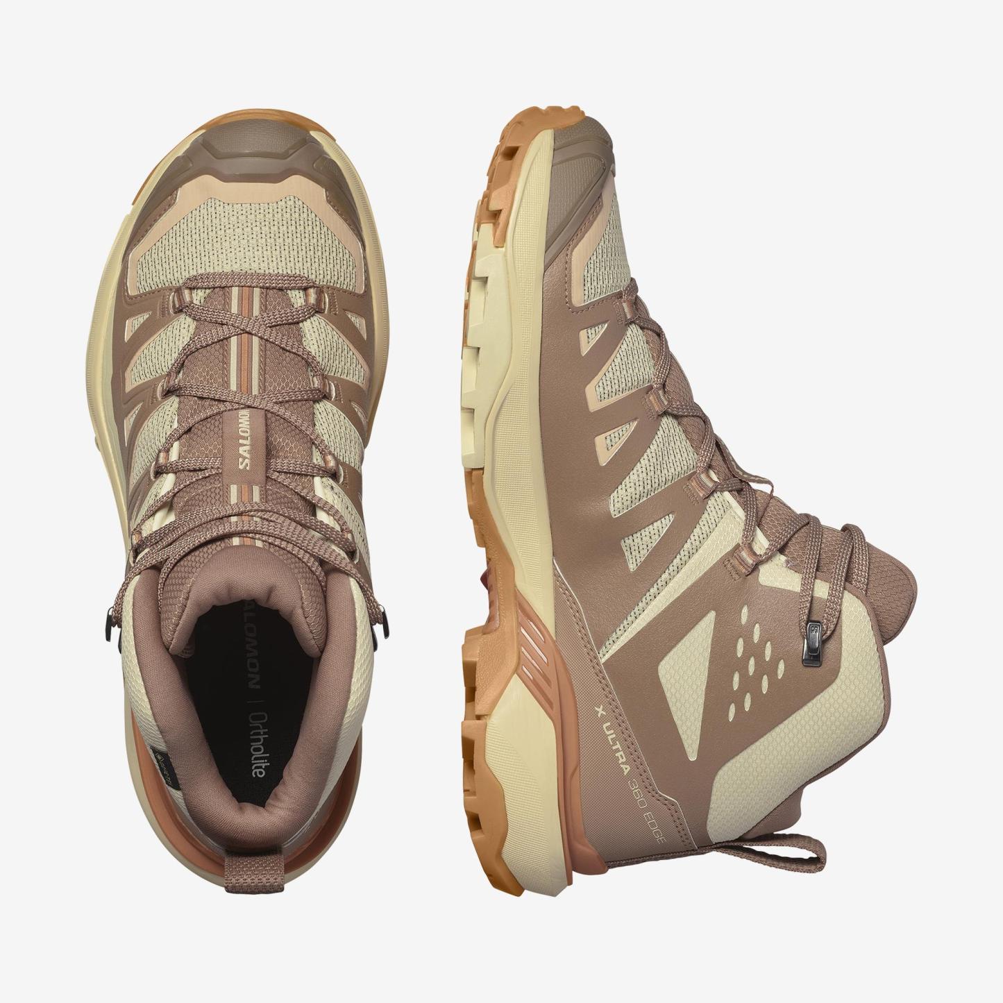 Salomon X ULTRA 360 EDGE MID GORE-TEX Kadın Outdoor Botu Nine Iron L47872700 - Kahve - L47462700 - image 2