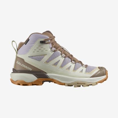 Salomon X ULTRA 360 EDGE MID GORE-TEX Kadın Outdoor Botu Nine Iron L47872700 - Krem - L47462800 - image 1