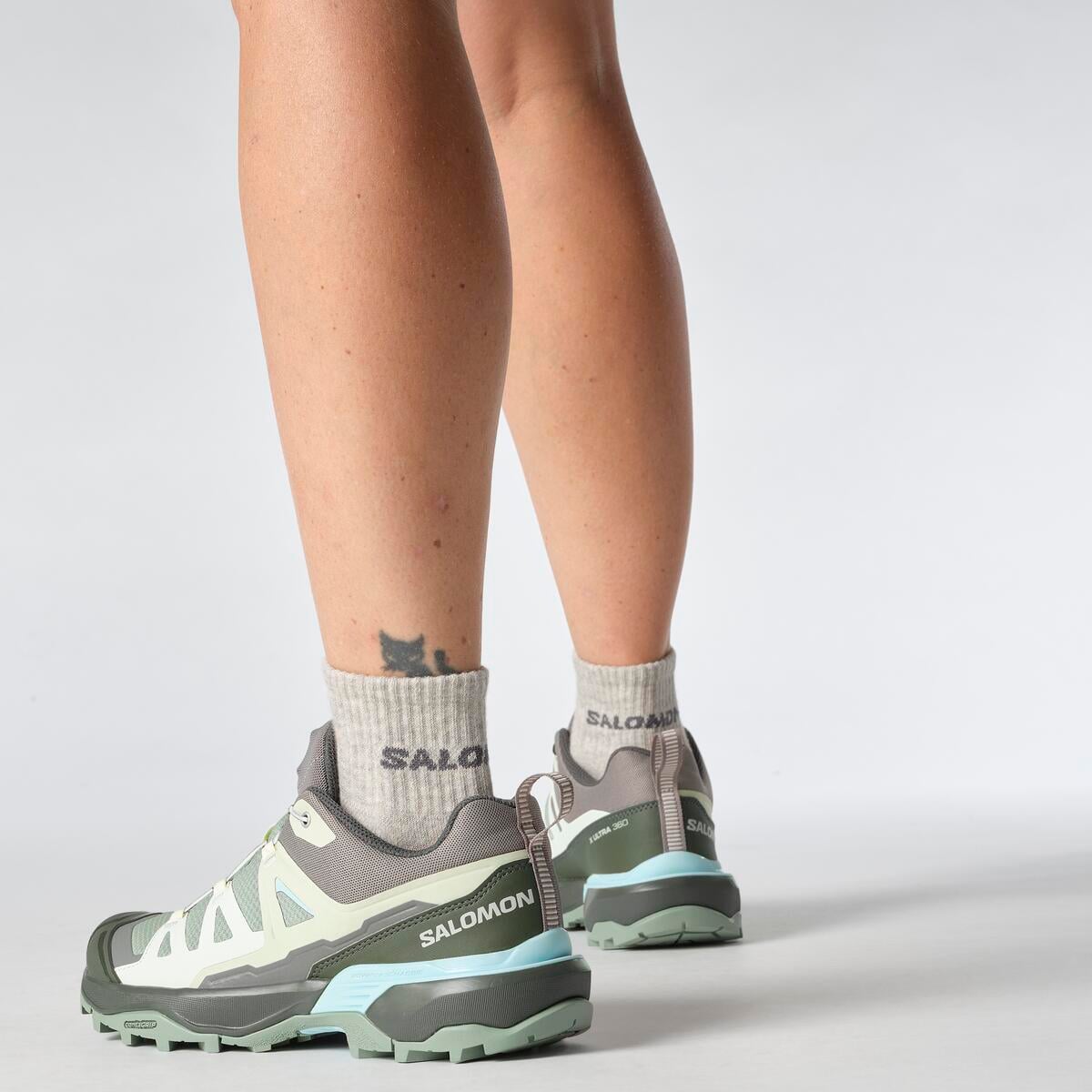 Salomon X ULTRA 360 Kadın Outdoor Ayakkabı Gull L49103900 - Yeşil Kadın Outdoor Ayakkabı - L47739500 - image 8