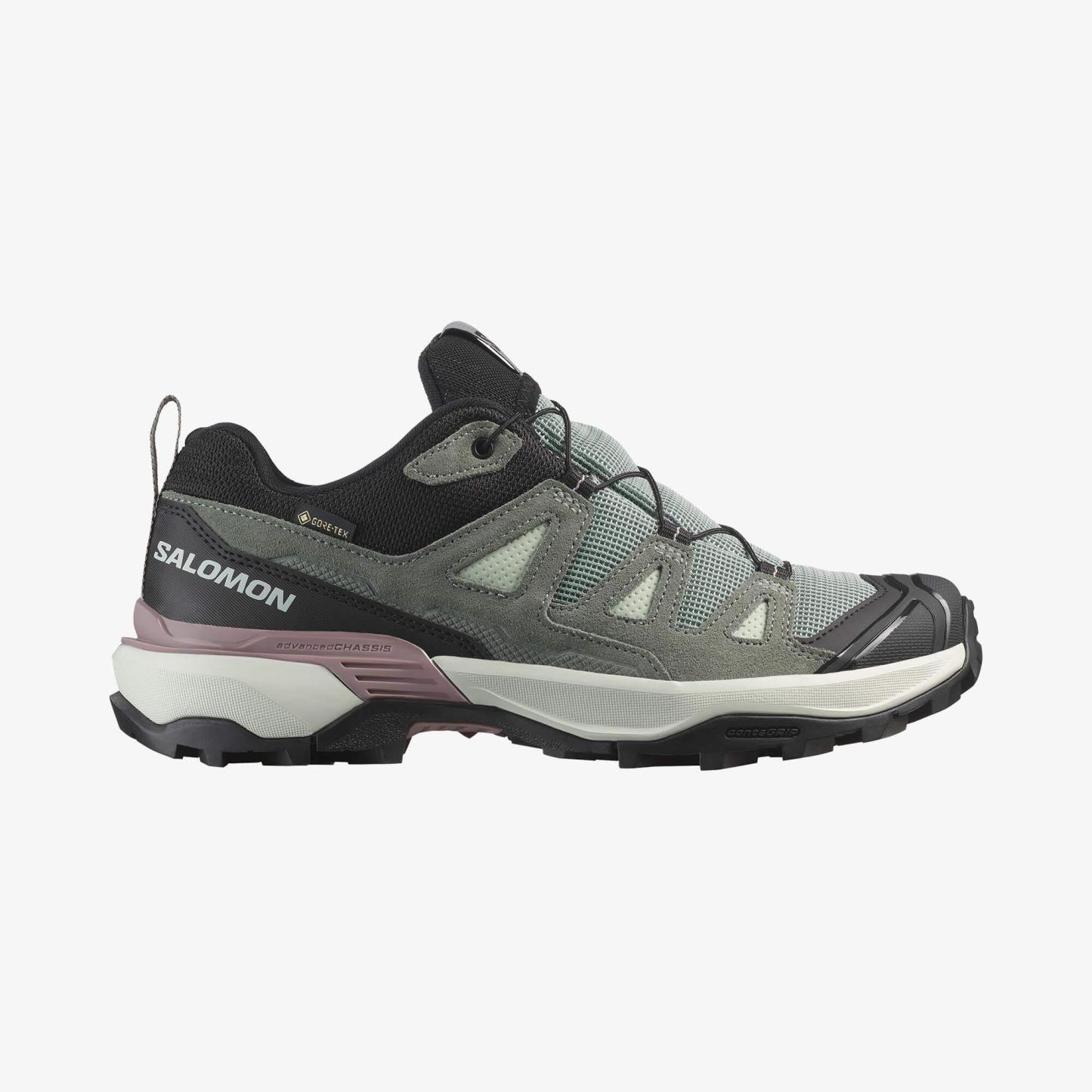 Salomon X ULTRA 360 LEATHER GORE-TEX Kadın Outdoor Ayakkabı Desert Tan L49158600 - Green Milieu - L47863500 - image 1