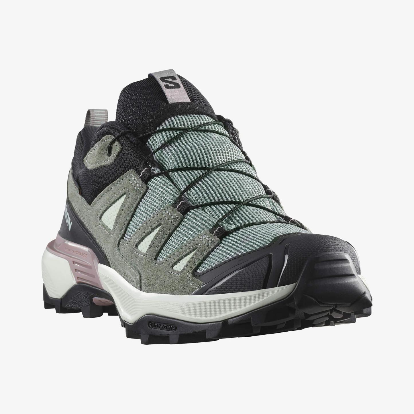 Salomon X ULTRA 360 LEATHER GORE-TEX Kadın Outdoor Ayakkabı Desert Tan L49158600 - Green Milieu - L47863500 - image 4