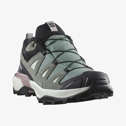 Salomon X ULTRA 360 LEATHER GORE-TEX Kadın Outdoor Ayakkabı Desert Tan L49158600 - Green Milieu - L47863500 - image 4