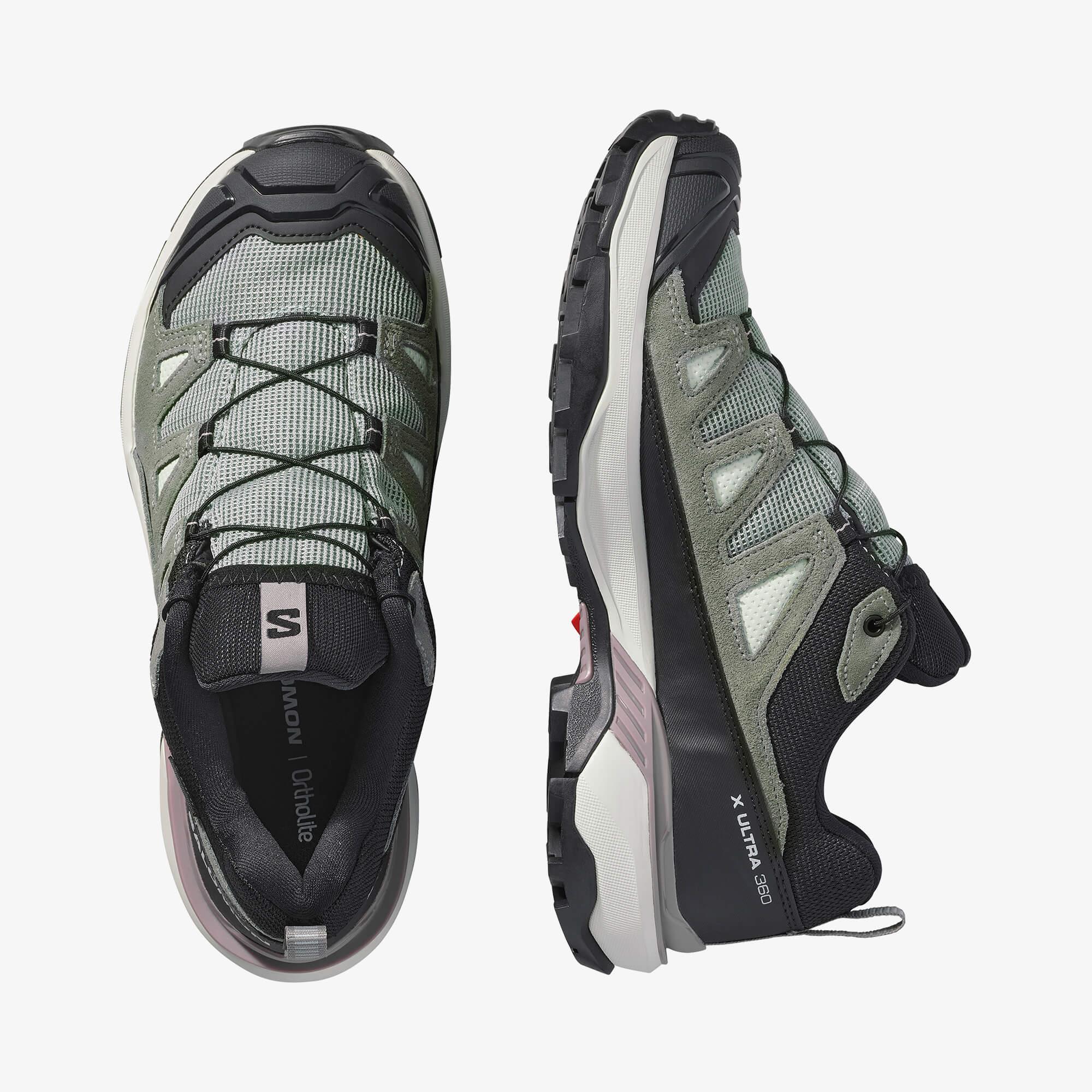 Salomon X ULTRA 360 LEATHER GORE-TEX Kadın Outdoor Ayakkabı Desert Tan L49158600 - Green Milieu - L47863500 - image 2