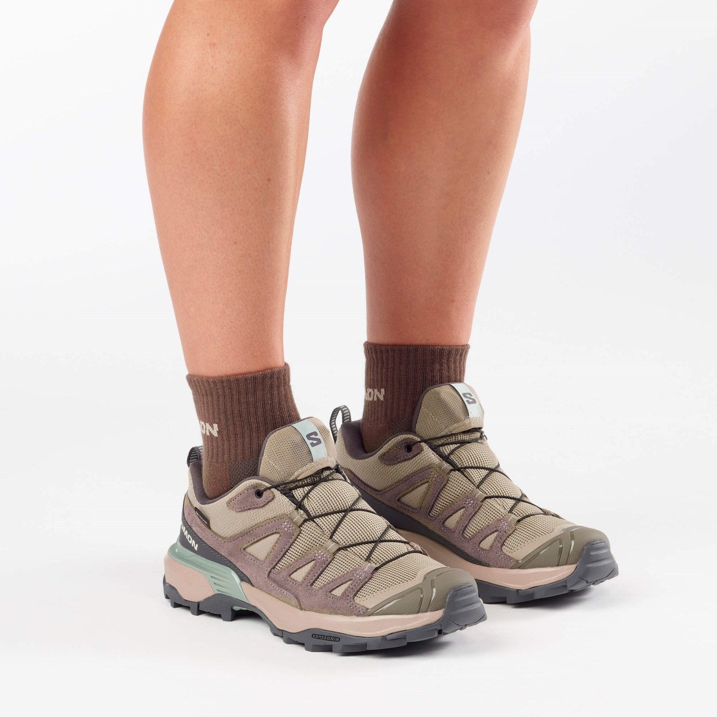 Salomon X ULTRA 360 LEATHER GORE-TEX Kadın Outdoor Ayakkabı Desert Tan L49158600 - Desert Tan - L49158600 - image 7