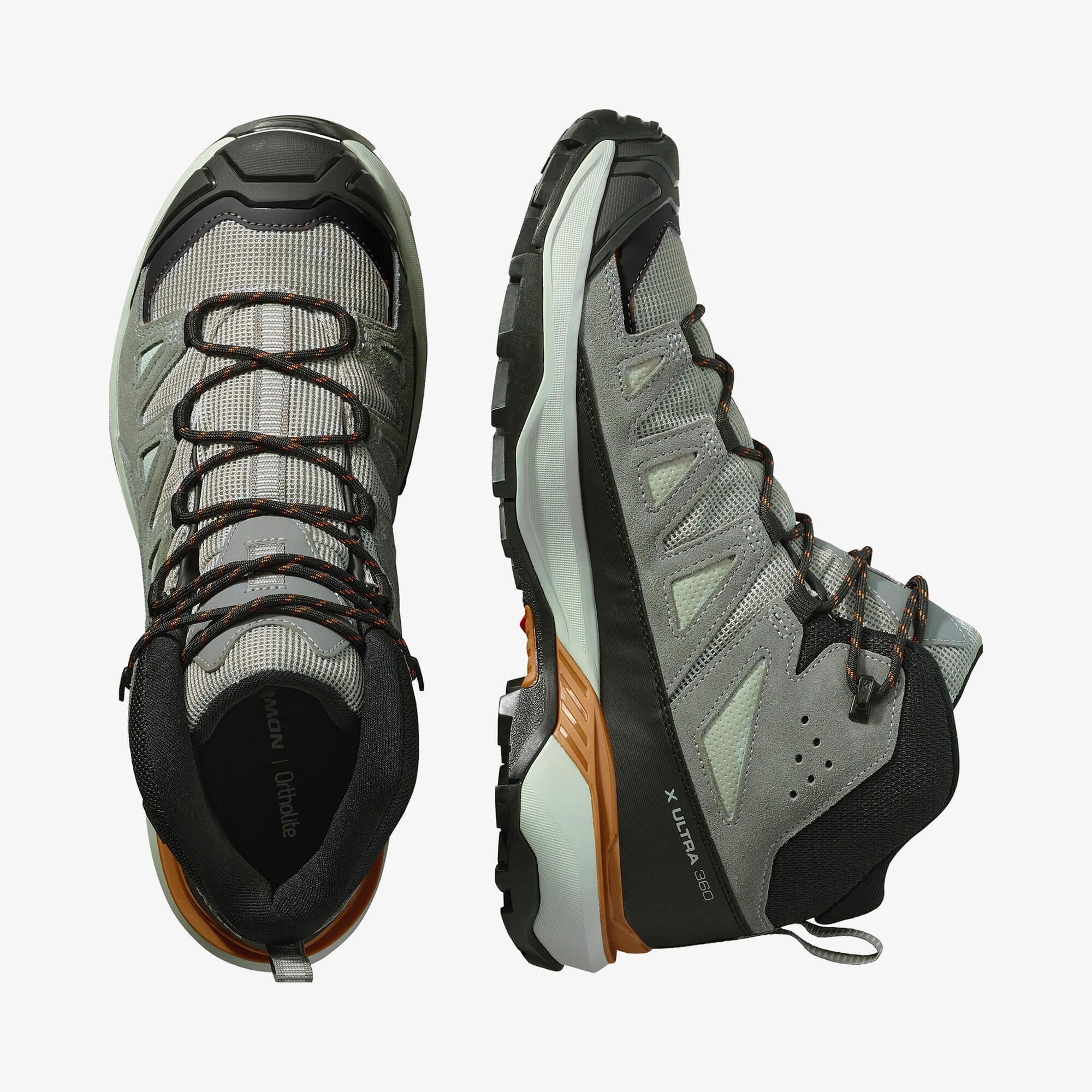 Salomon X Ultra 360 Leather Mid Gore-Tex Erkek Outdoor Botu - Kahve - Wrought Iron - L47979600 - image 2