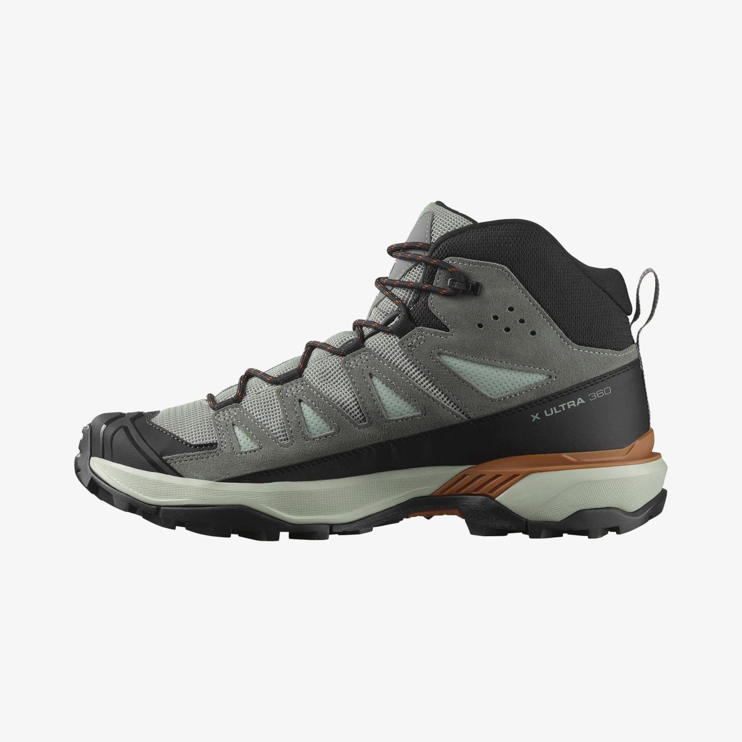 Salomon X ULTRA 360 LEATHER MID GORE-TEX Erkek Outdoor Botu Wrought Iron L47979600 - Wrought Iron - L47979600 - image 3