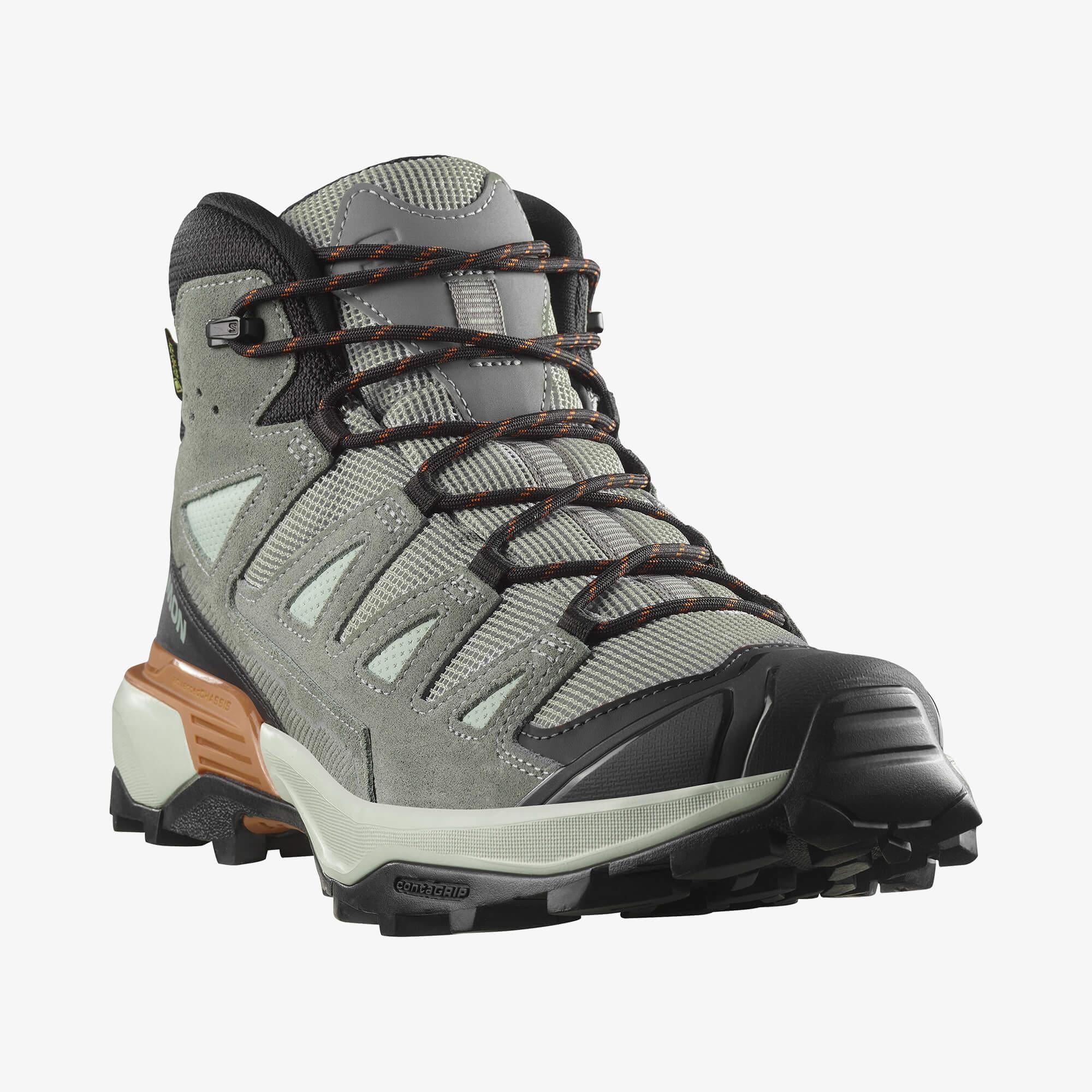 Salomon X Ultra 360 Leather Mid Gore-Tex Erkek Outdoor Botu - Gri - Wrought Iron - L47979600 - image 4