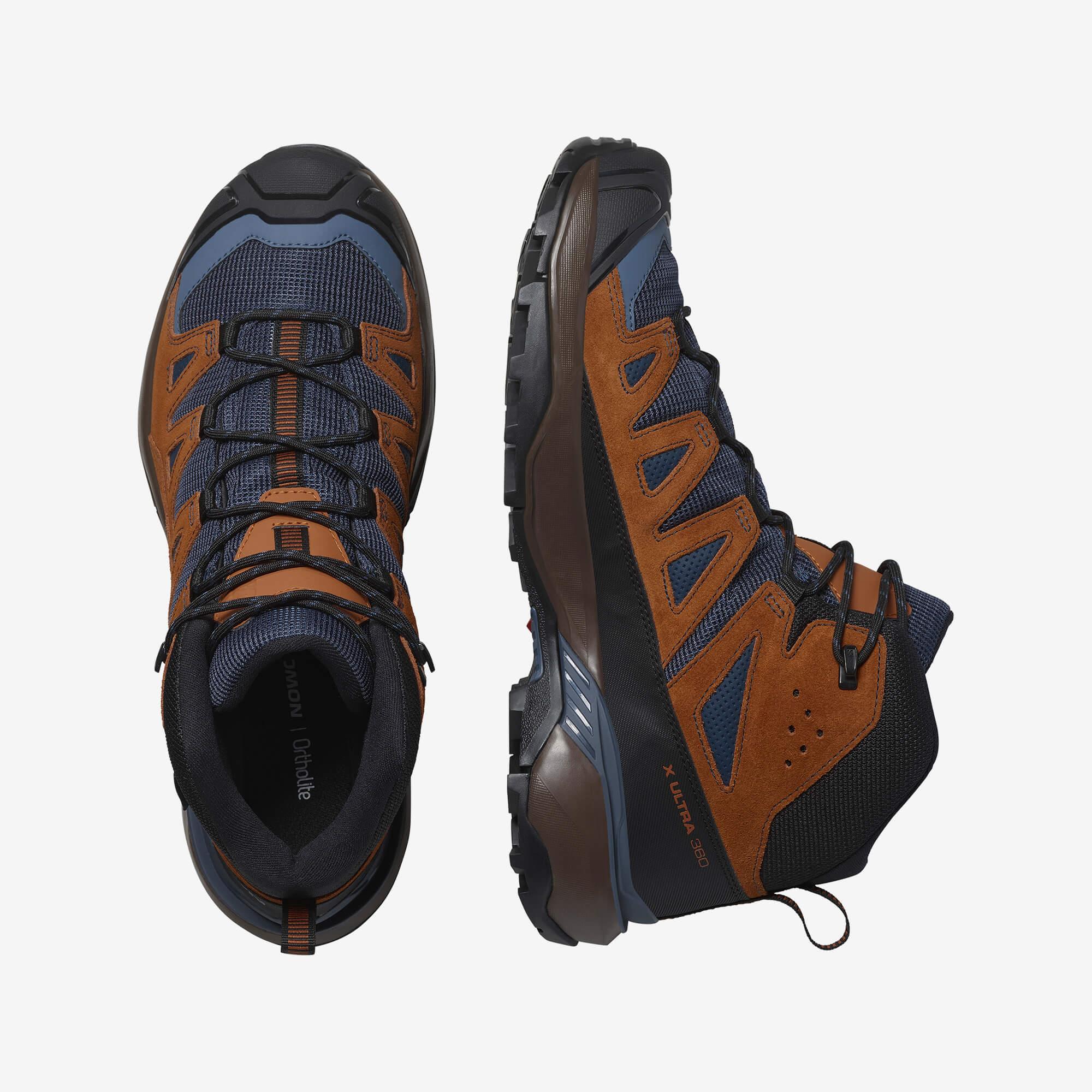 Salomon X Ultra 360 Leather Mid Gore-Tex Erkek Outdoor Botu - Kahve - Kahve - L47570700 - image 2
