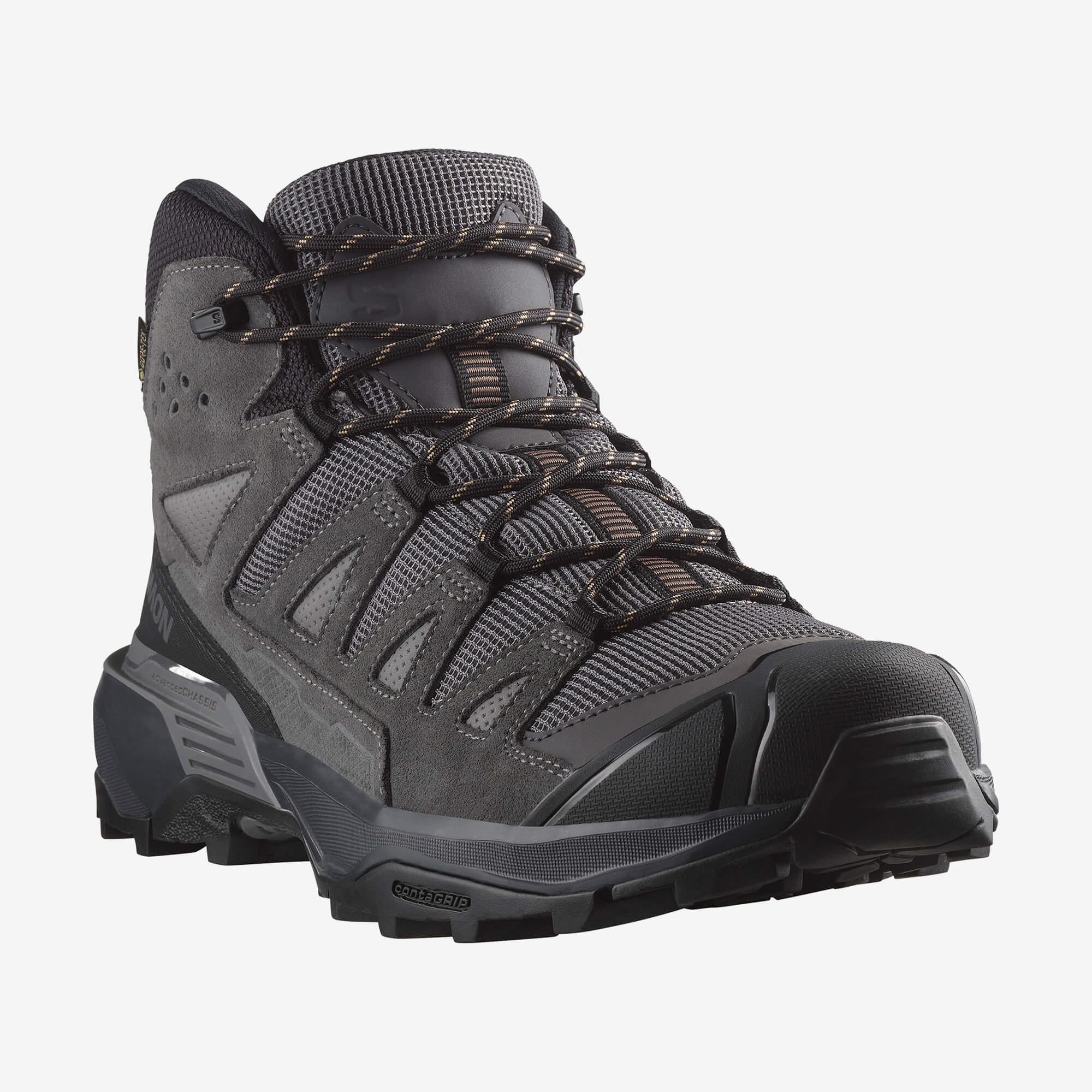 Salomon X Ultra 360 Leather Mid Gore-Tex Erkek Outdoor Botu - Kahve - Gri - L47570800 - image 6