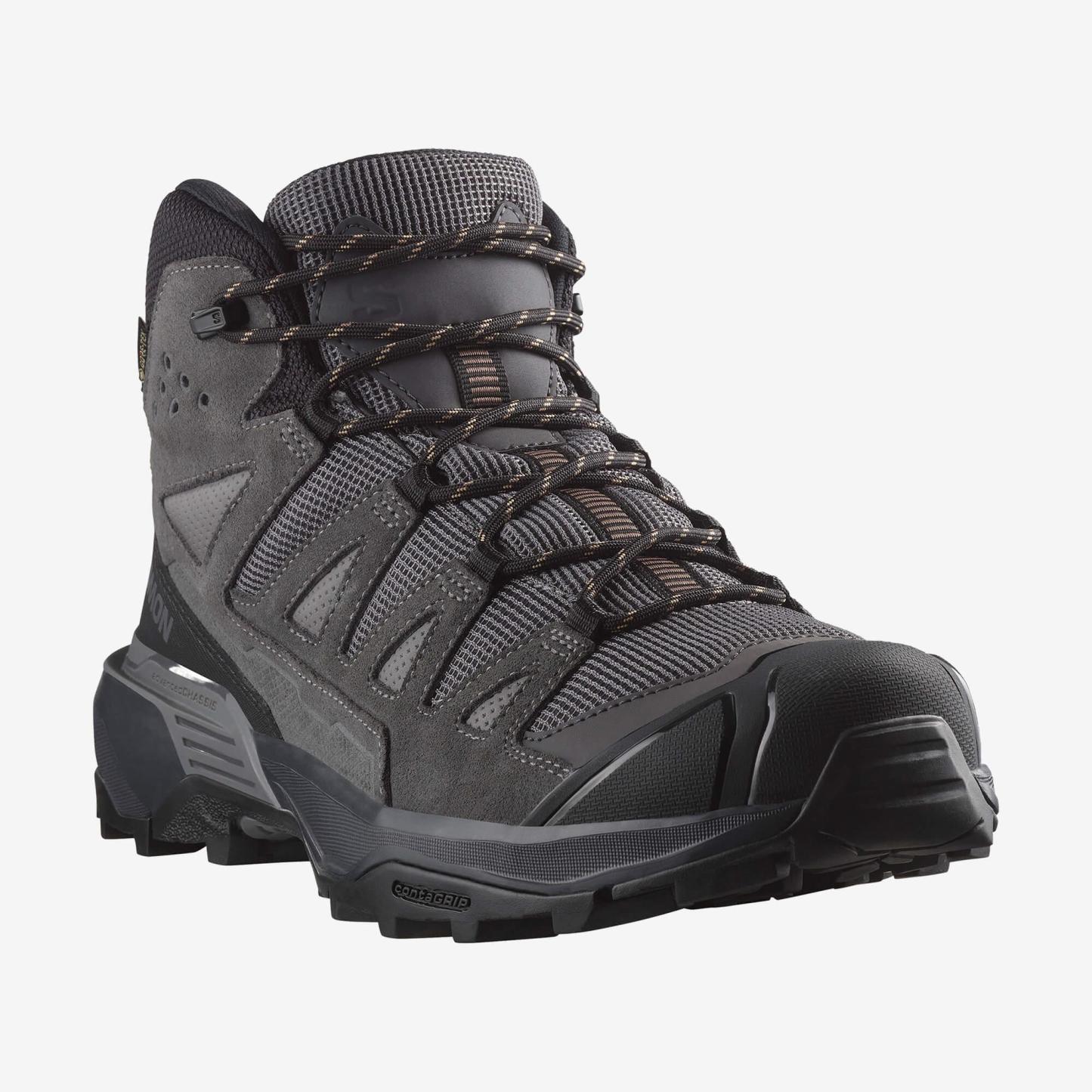 Salomon X Ultra 360 Leather Mid Gore-Tex Erkek Outdoor Botu - Kahve - Gri - L47570800 - image 6