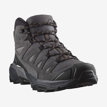 Salomon X Ultra 360 Leather Mid Gore-Tex Erkek Outdoor Botu - Kahve - Gri - L47570800 - image 6