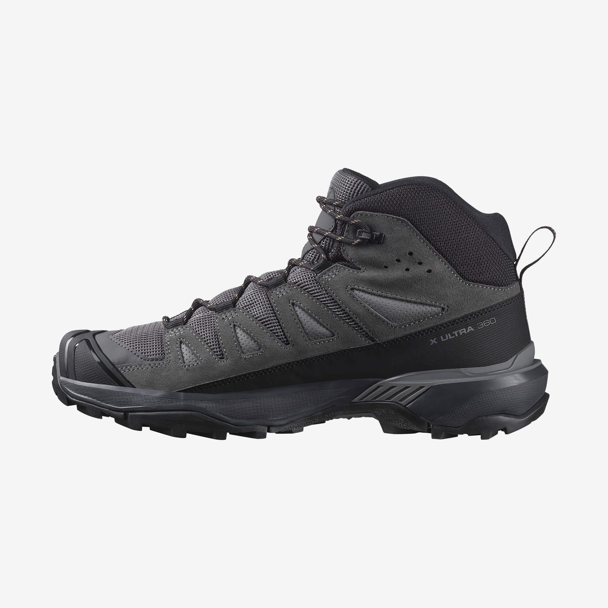 Salomon X Ultra 360 Leather Mid Gore-Tex Erkek Outdoor Botu - Kahve - Gri - L47570800 - image 3