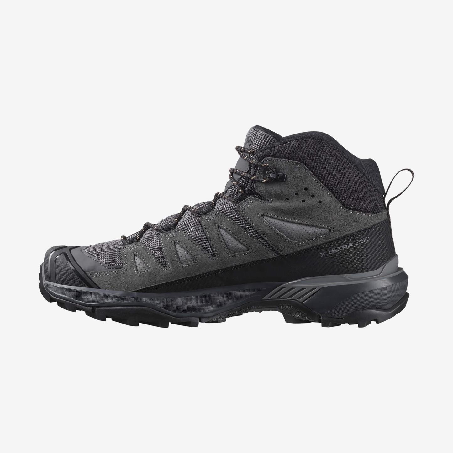 Salomon X ULTRA 360 LEATHER MID GORE-TEX Erkek Outdoor Botu Wrought Iron L47979600 - Gri - L47570800 - image 3