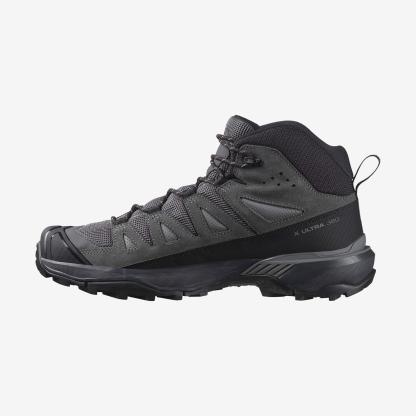 Salomon X ULTRA 360 LEATHER MID GORE-TEX Erkek Outdoor Botu Wrought Iron L47979600 - Gri - L47570800 - image 3