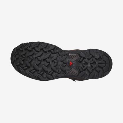 Salomon X ULTRA 360 LEATHER MID GORE-TEX Erkek Outdoor Botu Wrought Iron L47979600 - Koyu Kahve - L47570900 - image 4