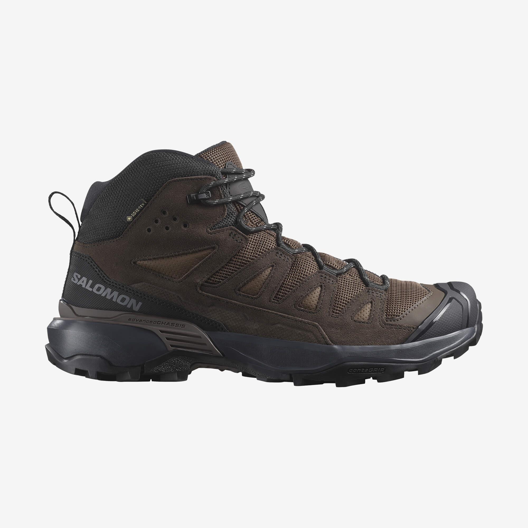 Salomon X Ultra 360 Leather Mid Gore-Tex Erkek Outdoor Botu - Kahve - Koyu Kahve - L47570900 - image 1