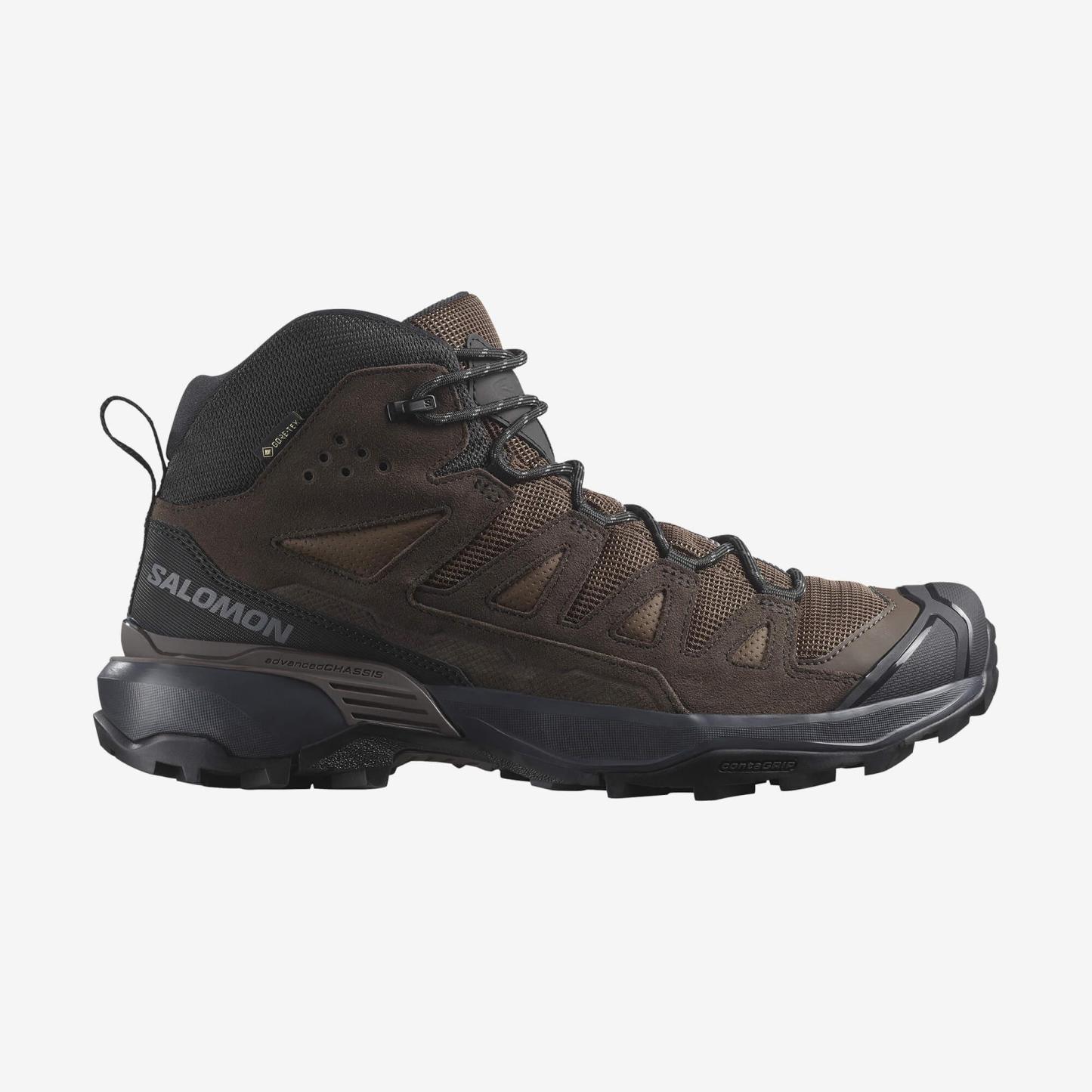 Salomon X Ultra 360 Leather Mid Gore-Tex Erkek Outdoor Botu - Kahve - Koyu Kahve - L47570900 - image 1
