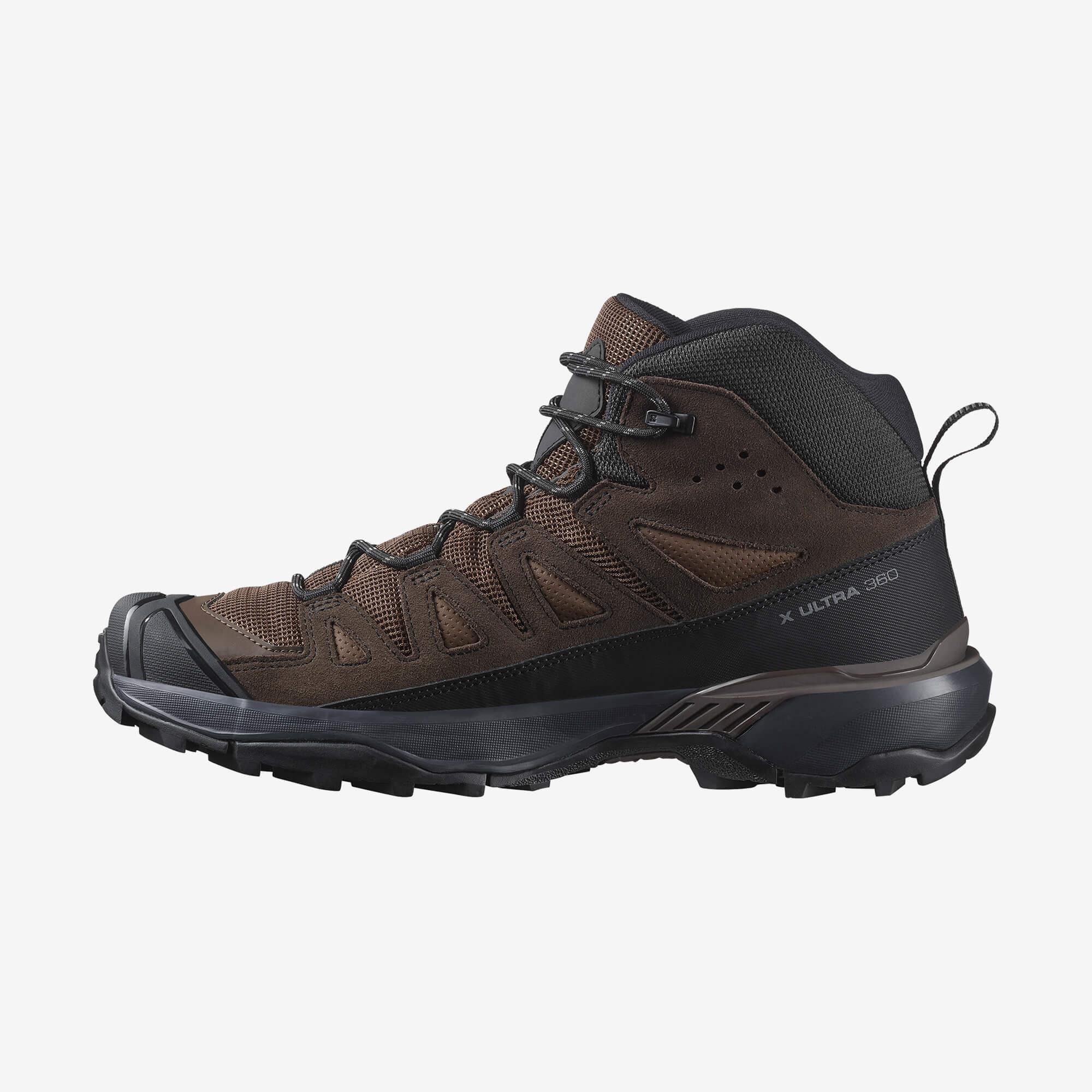 Salomon X Ultra 360 Leather Mid Gore-Tex Erkek Outdoor Botu - Kahve - Koyu Kahve - L47570900 - image 3