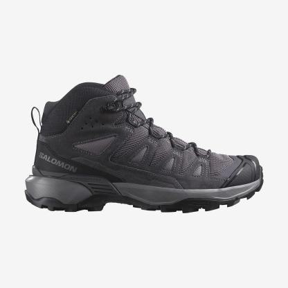 Salomon X Ultra 360 Leather Mid Gore-Tex Kadın Outdoor Botu - Gri - Gri - L47571100 - image 1