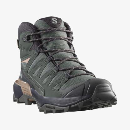 Salomon X ULTRA 360 MID GORE-TEX Kadın Outdoor Botu Nine Iron L49101500 - Sedona Sage - L47865000 - image 4