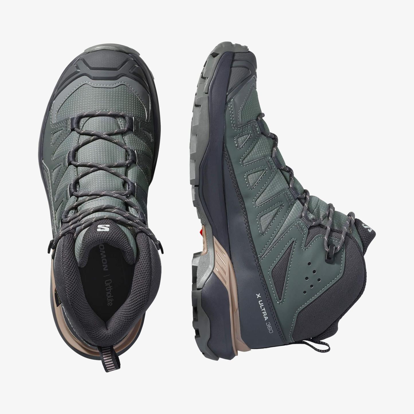Salomon X ULTRA 360 MID GORE-TEX Kadın Outdoor Botu Nine Iron L49101500 - Sedona Sage - L47865000 - image 2
