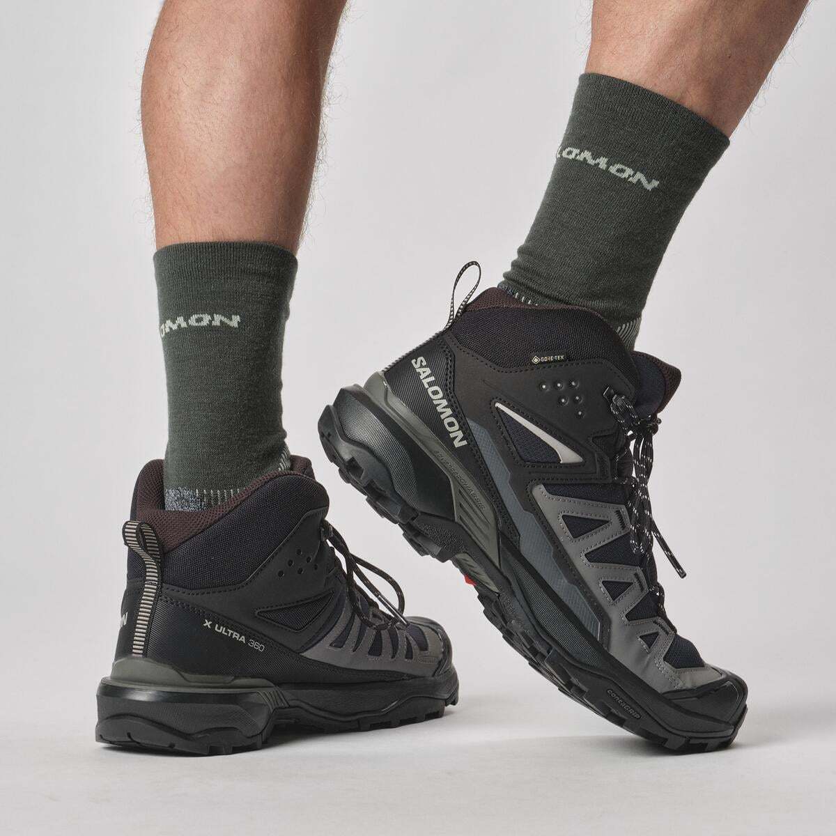 Salomon X ULTRA 360 MID GORE-TEX Erkek Outdoor Botu Blue Nights L47864800 - Siyah - L47447600 - image 8