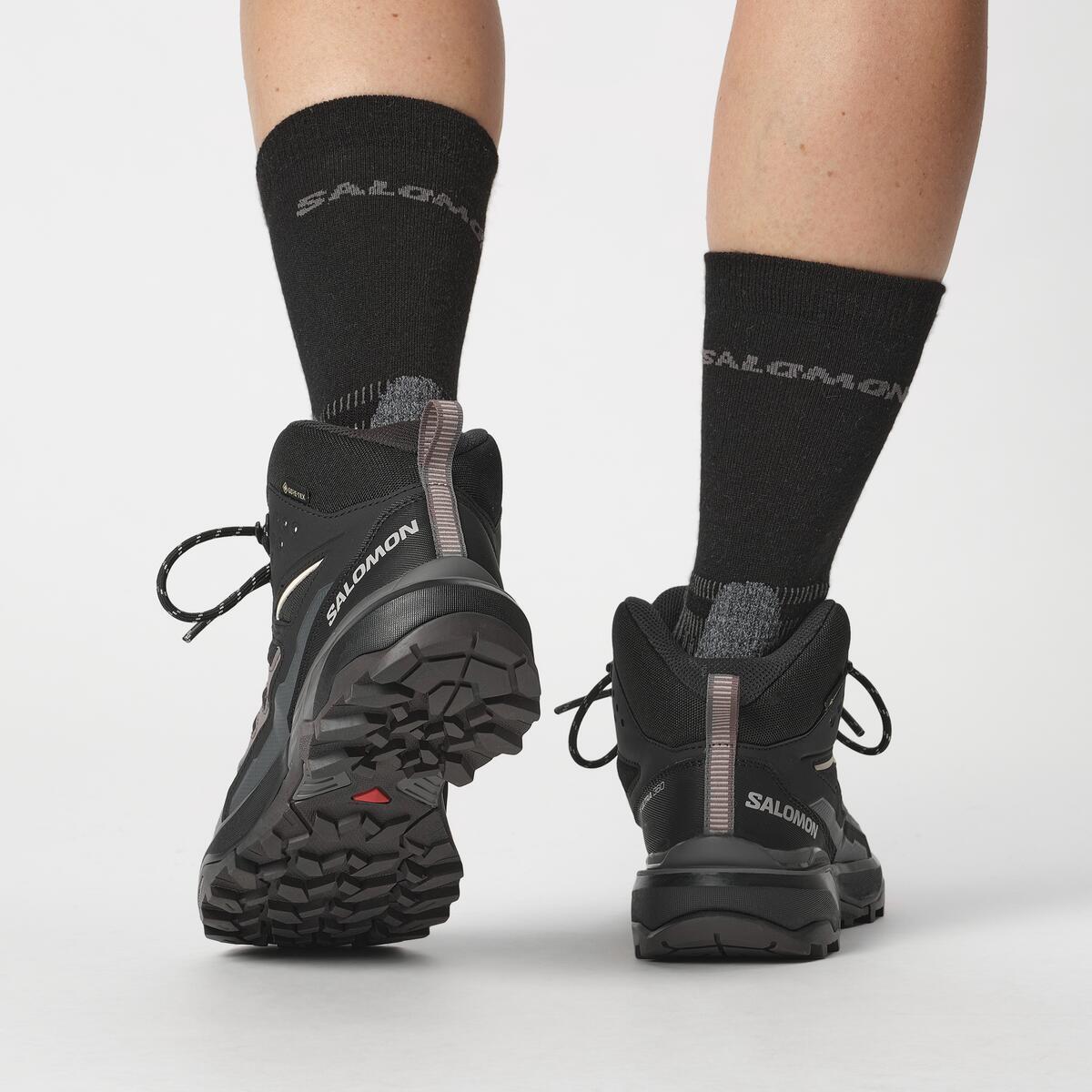 Salomon X ULTRA 360 MID GORE-TEX Kadın Outdoor Botu Nine Iron L49101500 - Siyah - L47448600 - image 8