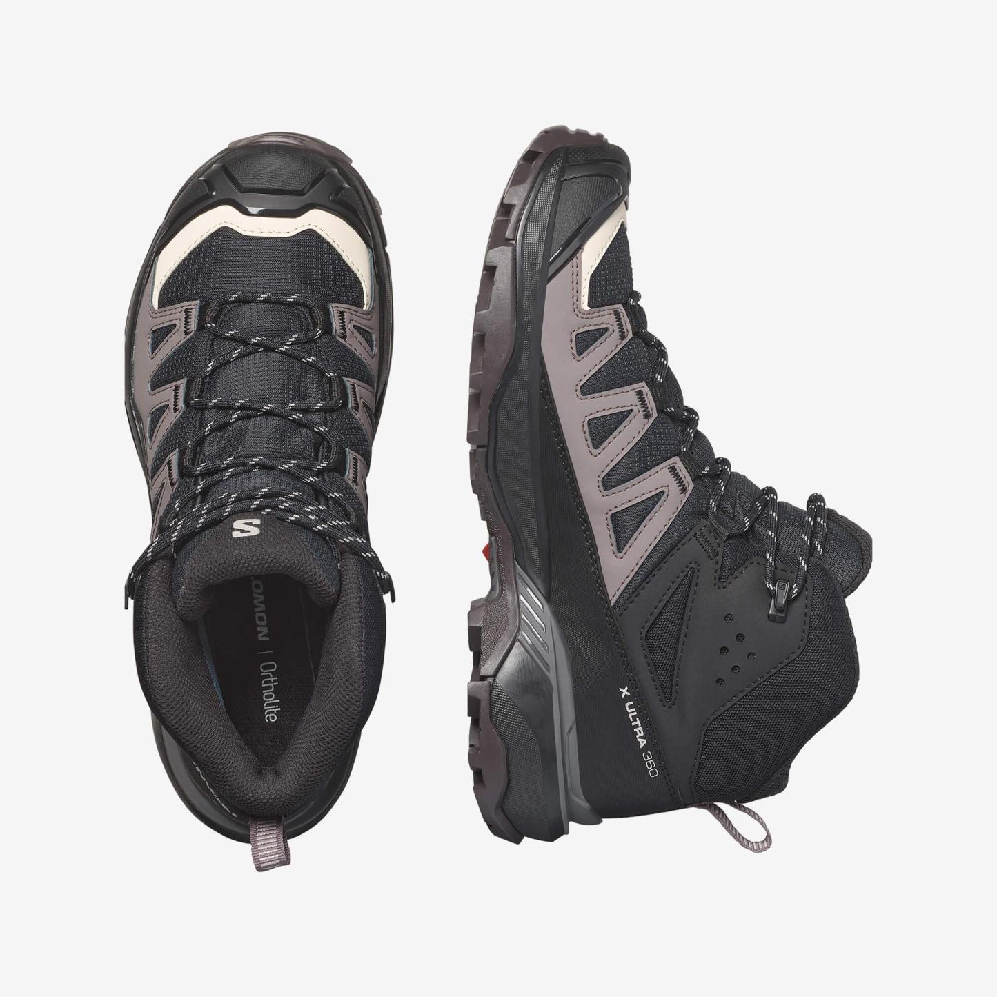 Salomon X ULTRA 360 MID GORE-TEX Kadın Outdoor Botu Nine Iron L49101500 - Siyah - L47448600 - image 2