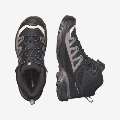 Salomon X ULTRA 360 MID GORE-TEX Kadın Outdoor Botu Nine Iron L49101500 - Siyah - L47448600 - image 2