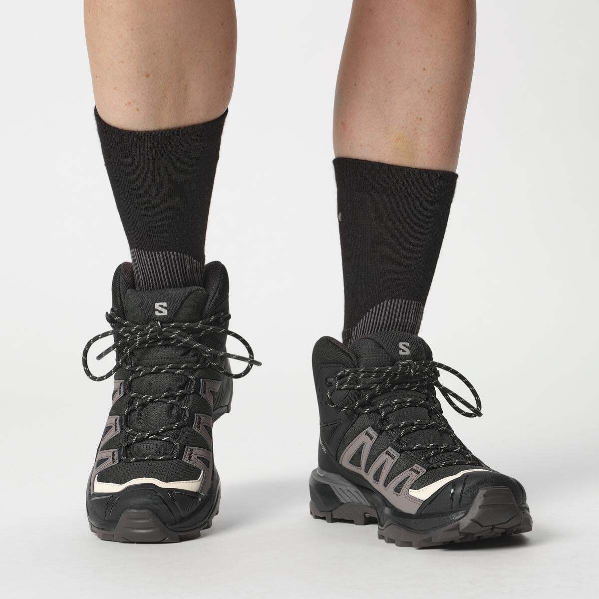 Salomon X ULTRA 360 MID GORE-TEX Kadın Outdoor Botu Sedona Sage L47865000 - Siyah - L47448600 - image 7