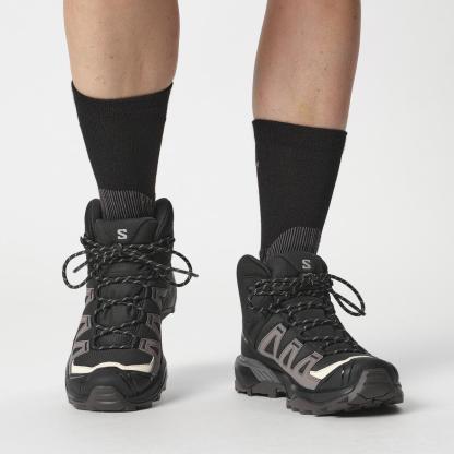 Salomon X ULTRA 360 MID GORE-TEX Kadın Outdoor Botu Nine Iron L49101500 - Siyah - L47448600 - image 7