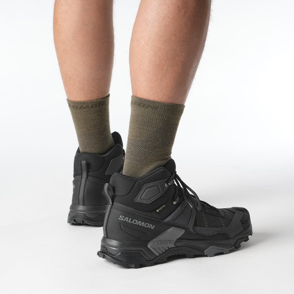 Salomon X ULTRA 5 MID GORE-TEX Erkek Outdoor Botu Iron L47854800 - Black - L47754200 - image 8