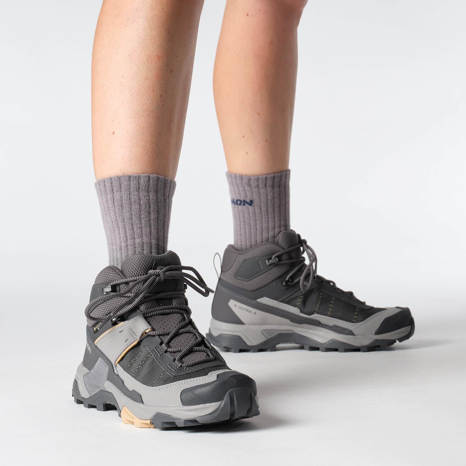 Salomon X ULTRA 5 MID GORE-TEX Kadın Outdoor Botu Excalibur L47854900 - Nine Iron - L47754500 - image 8