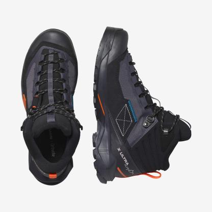 Salomon X Ultra Alpine Mid Gore-Tex Kadın Outdoor Botu - Siyah - Siyah - L47567200 - image 2