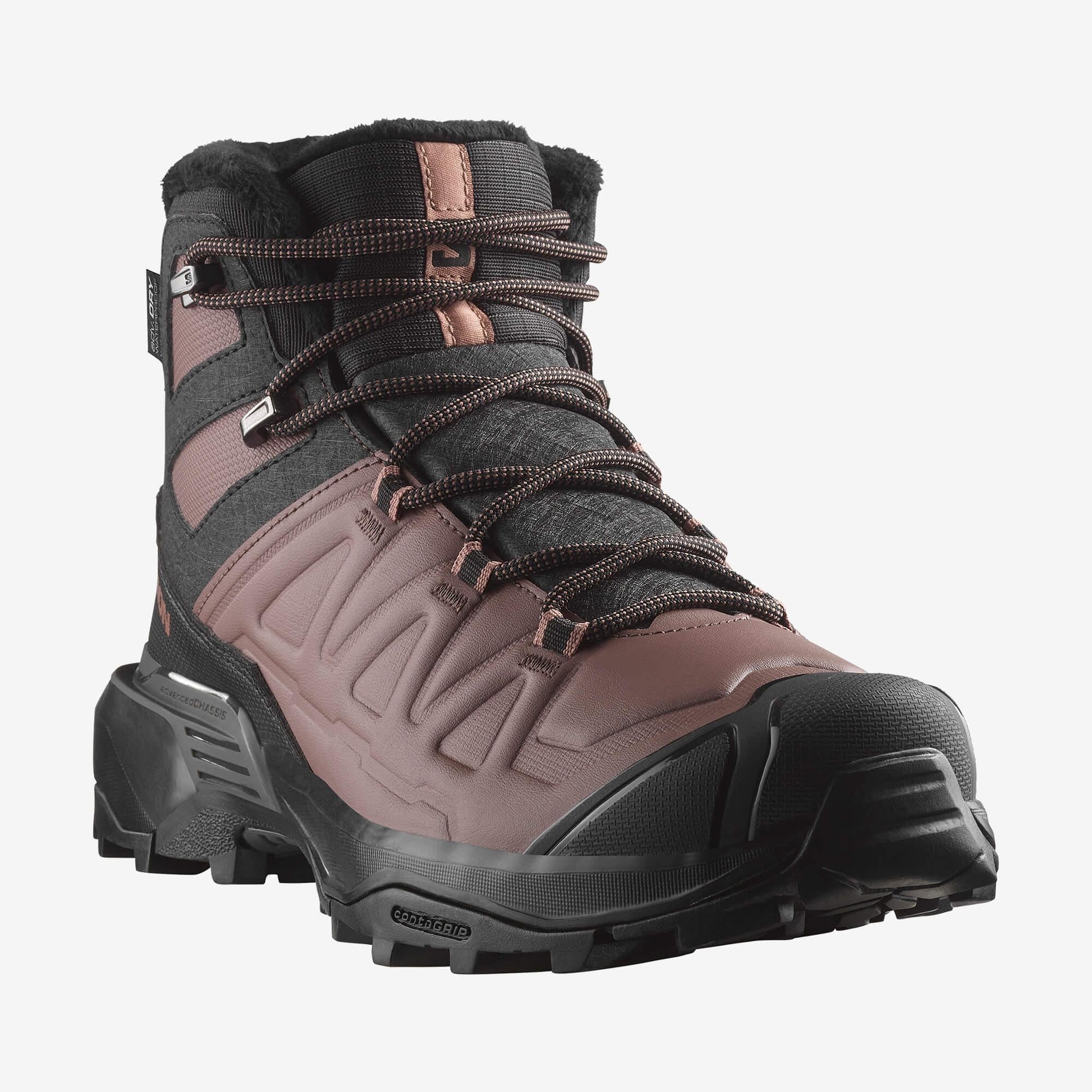 Salomon X Ultra Snowpilot Waterproof Kadın Outdoor Botu - Siyah - Kadın Outdoor Botu - Pembe - L47585800 - image 6