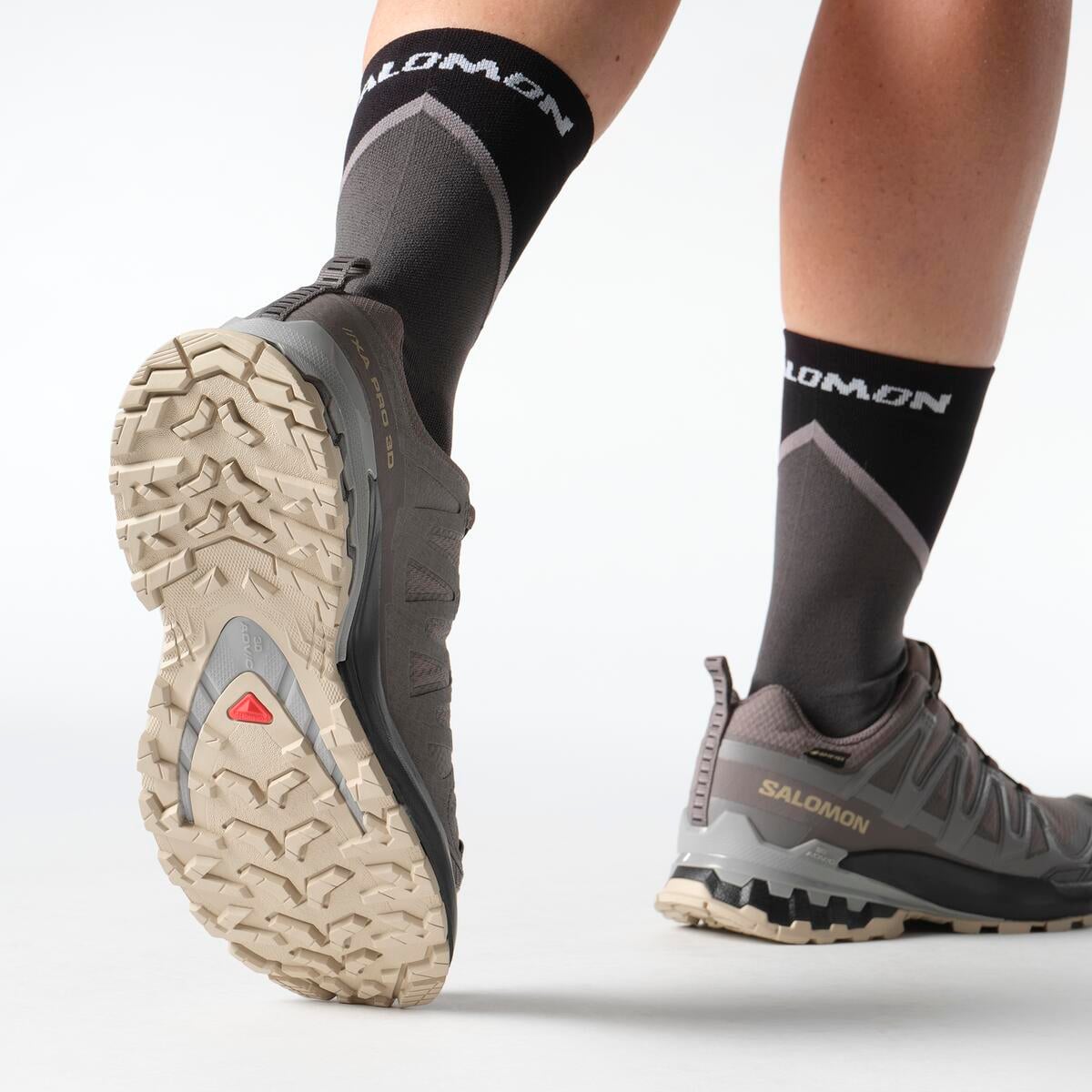 Salomon XA PRO 3D V9 GORE-TEX Kadın Outdoor Ayakkabı Black L47882300 - Plum Kitten - L47744500 - image 8
