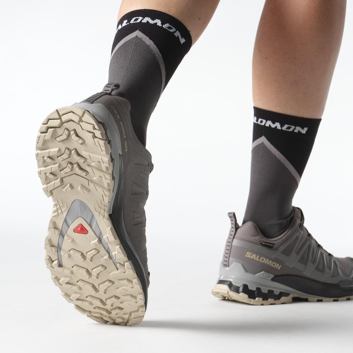 Salomon XA PRO 3D V9 GORE-TEX Kadın Outdoor Ayakkabı Nine Iron L47744700 - Plum Kitten - L47744500 - image 8
