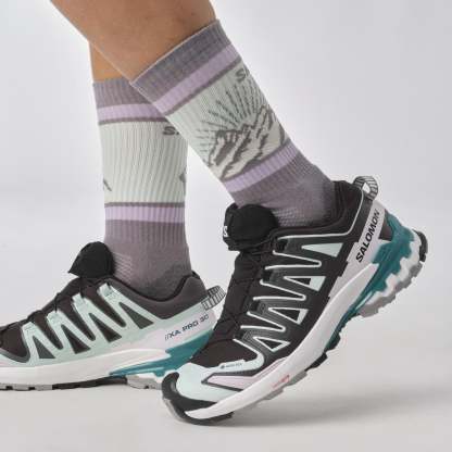 Salomon XA PRO 3D V9 GORE-TEX Kadın Outdoor Ayakkabı Black L47882300 - Siyah Yeşil - L47119100 - image 4