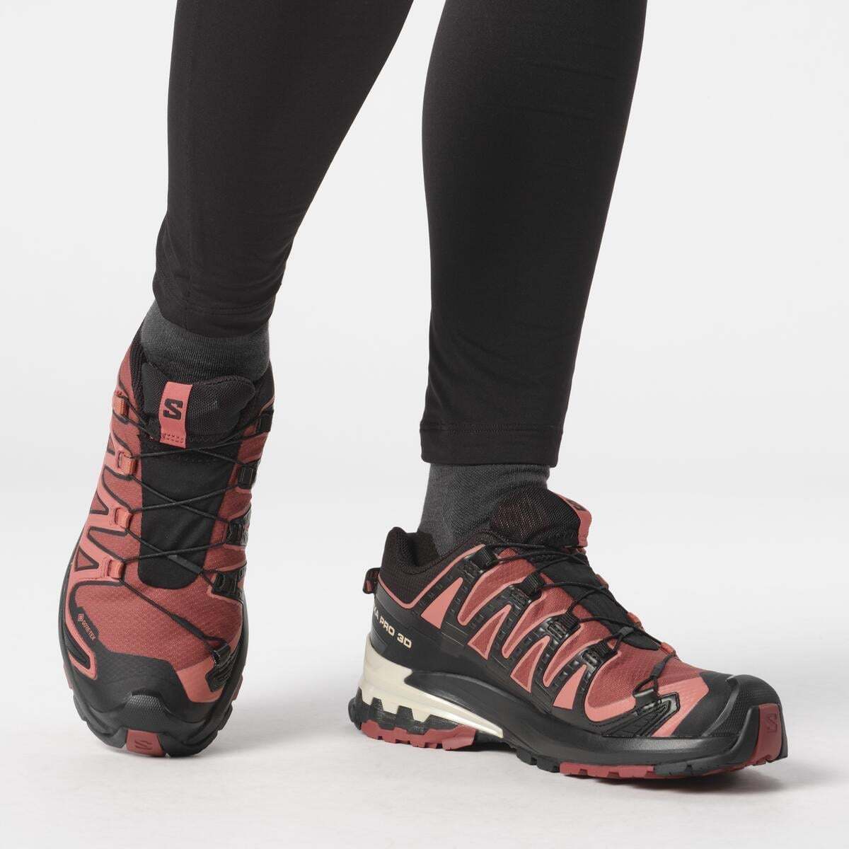 Salomon XA PRO 3D V9 GORE-TEX Kadın Outdoor Ayakkabı Black L47882300 - Kırmızı - L47270900 - image 5